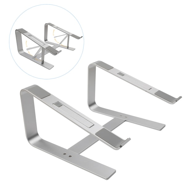 Aluminium bærbar computer bord til Mac til MacBook Pro Air til Apple Notebook holder ergonomisk løft metal riser skrivebord