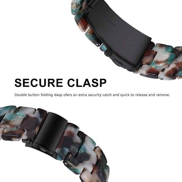 Garmin Vivoactive 4:lle Vaihdettavat Rannekkeet 22mm Vedenkestävä Hartsi Ranneke Kukka Blue Style P Garmin Vivoactive 4
