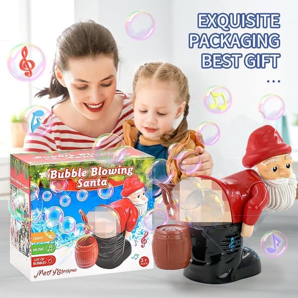 Jultomtens bubbelmaskin, rolig bubbelleksak