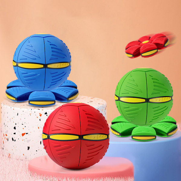 Flygende UFO Flat Throwing Disc Ball Magic Ball Toy Kid Outdoor Blå Basketball