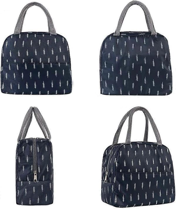 Termisk pose Mat Lunsjposer Isolert Lunsjboks Tote Bag for kvinner Vanntett Isolerende Lunsjboks