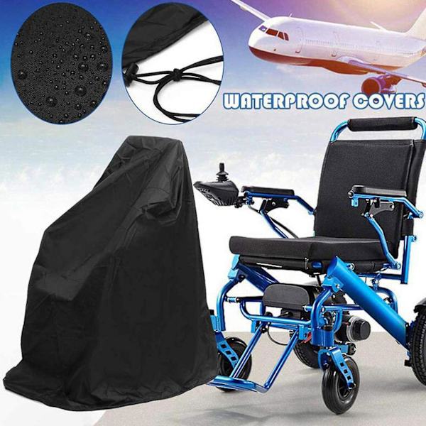 Rullstolsöverdrag Vattentätt Stark Flexibilitet 210d Oxfordtyg Anti-deformation Elektrisk Rullstolsöverdrag För Resor L