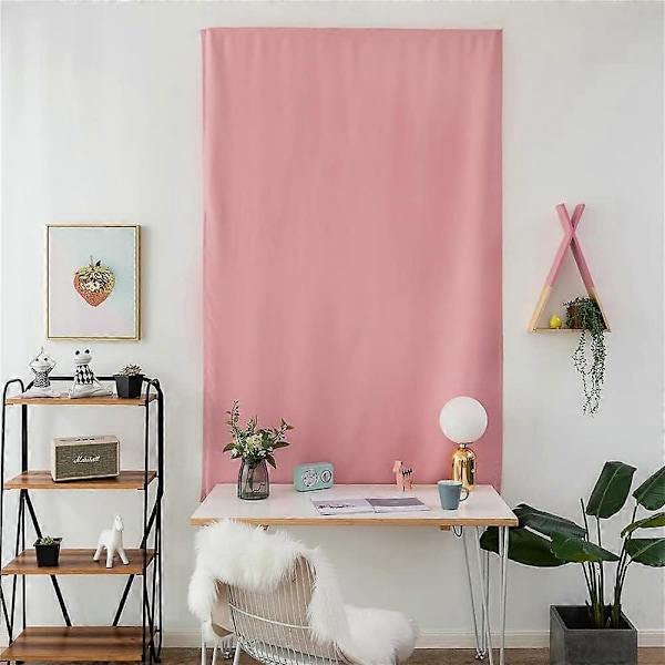 Dobbeltsidig mørkleggingsgardin med borrelås for stue og soverom Pink Width 0.9 x Height 1.2m