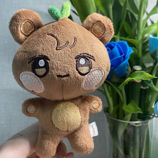 10CM Pop-up Store Dockdocka Nyckelring ANITEEZ Cartoon Söt Plysch Hänge Nyckelring Väska Tillbehör Kpop Yunho Yeosang Fans Presenter 10cm A