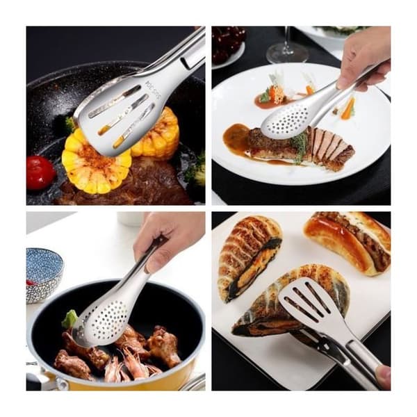 Grilltang i rustfrit stål – Præcis og robust – 23 cm – Mærke