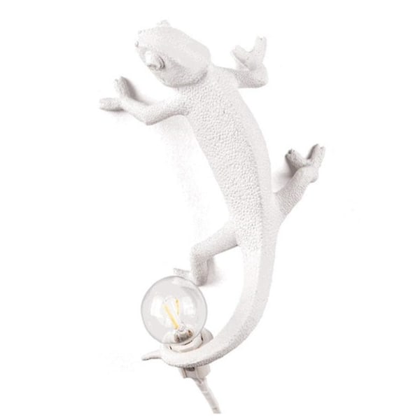 Warm White Chameleon Resin Wall Lamp (without Bulb)