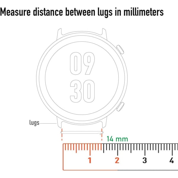 Mesh-vevd metallklokkebånd for menn og kvinner, universell rem for smartklokker og Seiko-klokker 16 mm svart