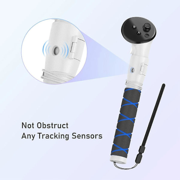 AMVR Q3JP2 Til Meta Quest 3 VR Gaming Controller 1 Par Forlænger Grebsstang