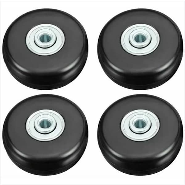 Resväskehjul, 50mm gummiersättningshjul med tyst vridning, 4-pack
