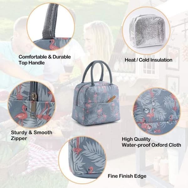 Madkasse - Isoleret - Vandtæt - 23x12,5x19,5cm - Til kontor og picnic