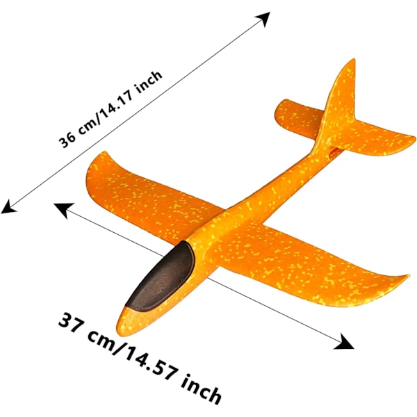 6 Pakke Skumflymaskinleker Kaste Skumfly Flymaskin for Utendørsaktiviteter Sportspill Leker Bursdagsfest Favors