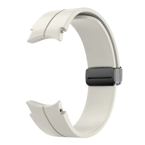 Sømløs silikonrem for Samsung Galaxy Watch 5/4 40mm 44mm 5 Pro 45mm Original magnetisk armbånd for Watch 4 Classic-rem starlight