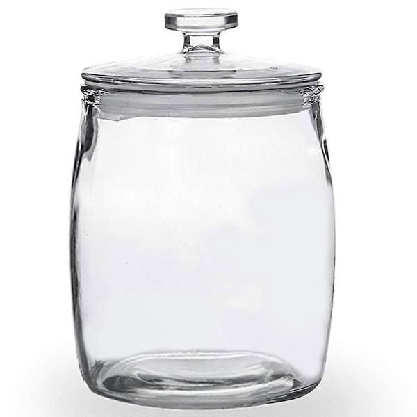 Bredmundet Klar Glas Krukke Køkken Vaskerum Opbevaring 1,9 Liter 72 oz