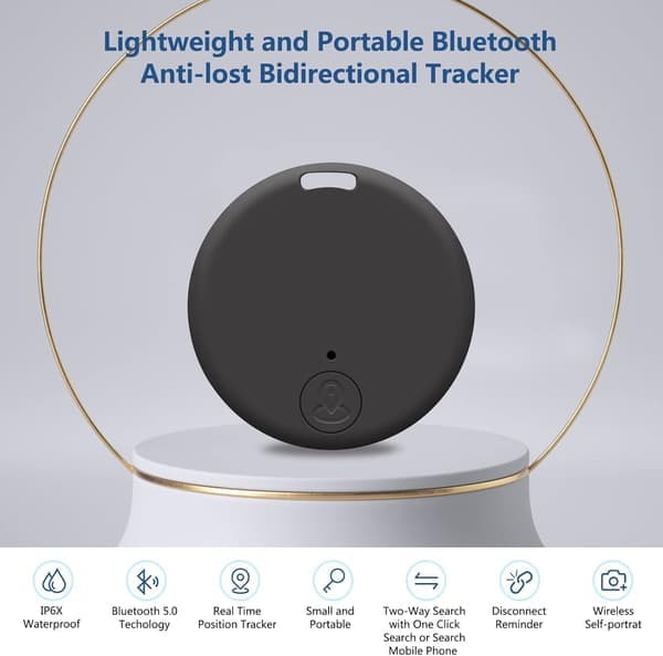 ITAG GPS-tracker, nøgle- og genstandsfinder, seneste 2025 bærbar anti-tab Bluetooth-tag til iOS/Android. Yellow