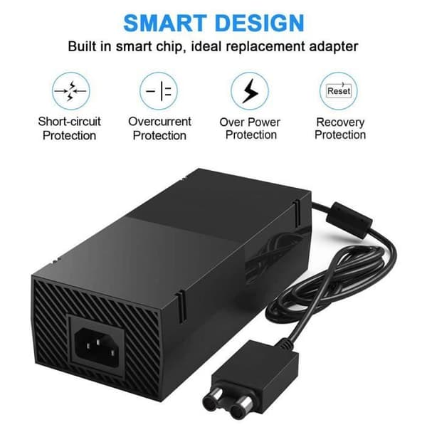 Xbox One AC-sovitin - Musta - Langallinen - Laturi
