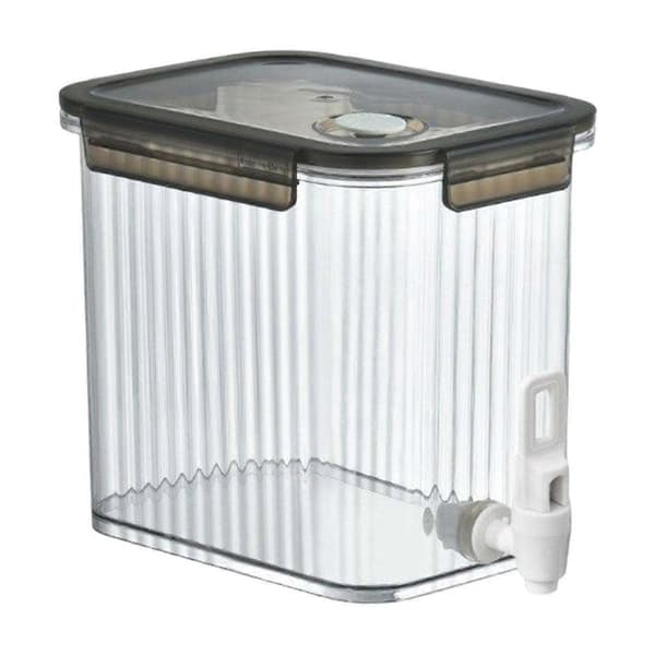 Liten Drikkedispenser Plast Kjøleskap Drikkedispenser Vanntank Ismelk Limonade 3,5L Beholder