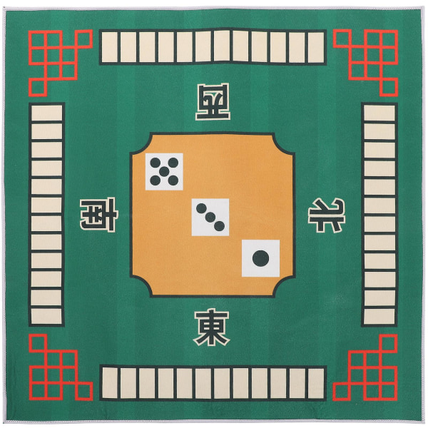 Skrivebordsmatte Teppe Bordmatter Mahjong Bordduk Gaming Borddeksel Mahjongg Tilbehør Dominos sklisikre matte