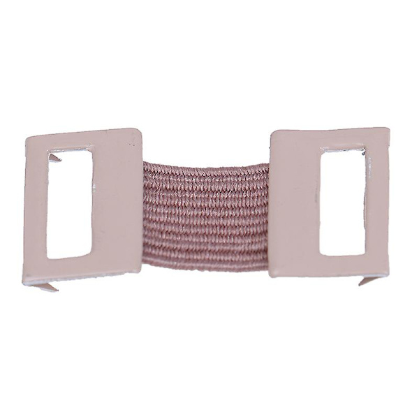 10 st ersättningsbandage stretch metallklämma fast klämma krok, spänne sportbandage rem spänne drag-kaffefärg