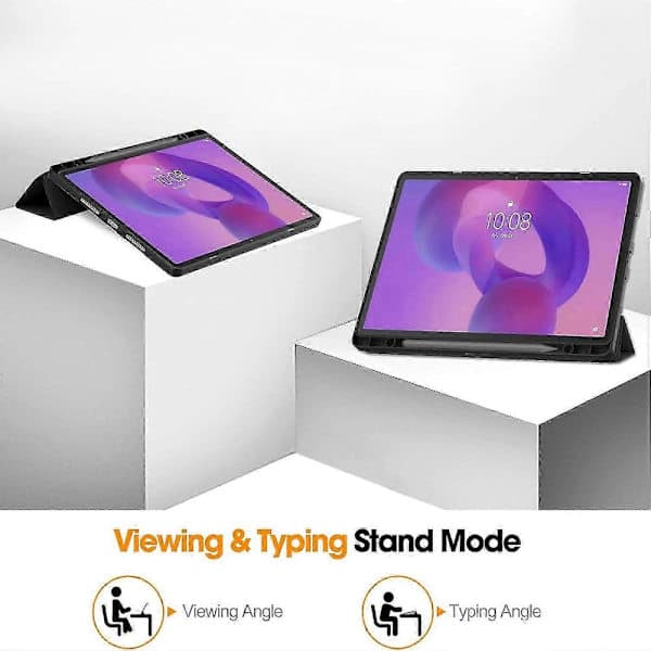 2025 Lenovo Idea Tab Pro 12.7 deksel med pennholder, flervinklet stativdeksel
