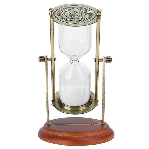 Timer 15 minutter Flip Timeglass EU-stil Kontordekorasjon Studentgave 11 x 11 x 19 cm