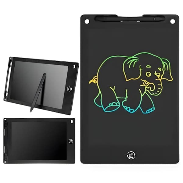 Digital tegnetablet til børn - Praktisk LCD, 8,5\" tablet + pen sort