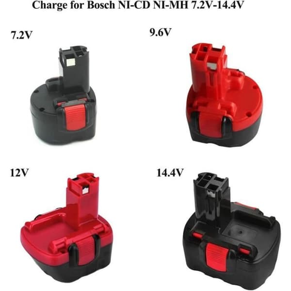 Lader AL1411DV - For Bosch - Kompatibel 7.2V 9.6V 12V 14.4V - LED-indikator - Effektiv diagnose