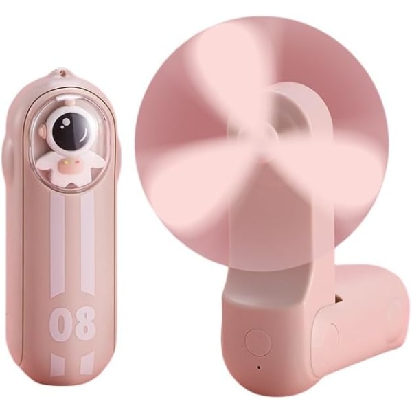 Handheld Fan,Desk Fan,Portable USB Rechargeable Folding Mini Fan, with Night Light for Kids Soft Light, Rechargeable Quiet Mini Fan