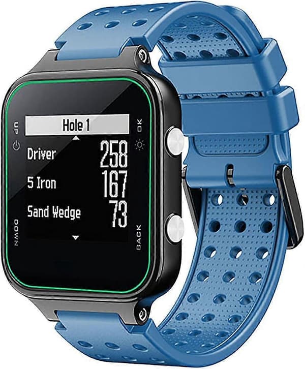 Erstatningsarmbånd i silikon for Garmin Approach S20 med verktøysett blue