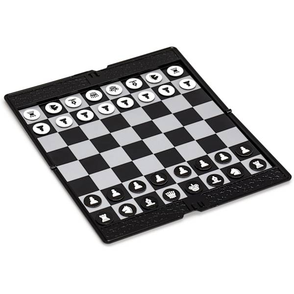 Magnetisk resbar vikbar schackplånboksset (20 centimeter) - Bärbar och perfekt reseformat