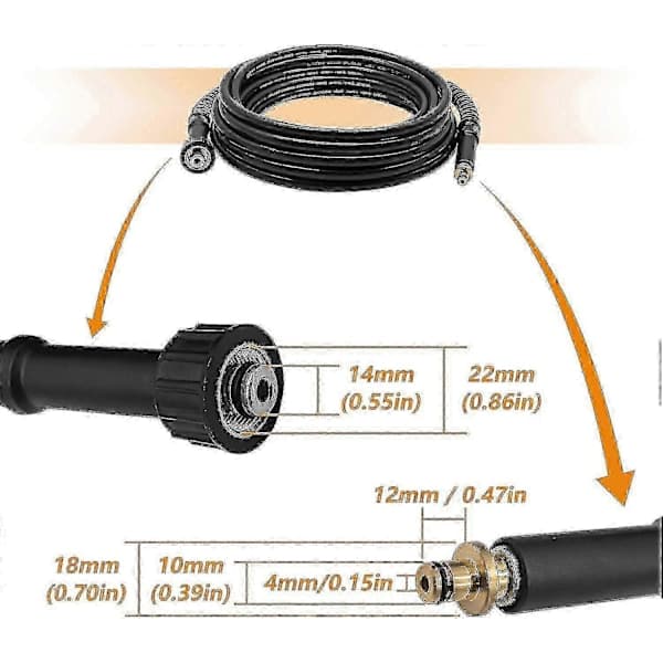 Karcher K2 Äldre Modell Högtryckstvättslang 6m med M22 14mm Anslutning
