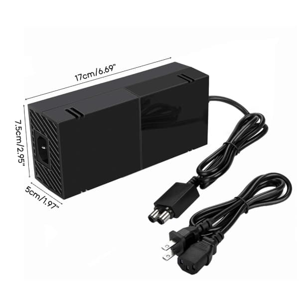 220W for XboxOne Strømadapter Erstatningslader med Kabel for XboxOne Strøm EU-kontakt Lader null - EU