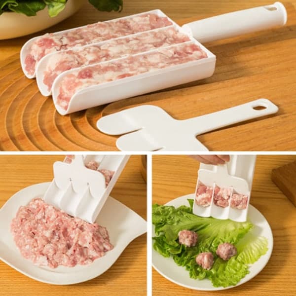 3 i 1 Köttbulle Maker Användbar Köttbulle Maker Maskin Fiskboll Set
