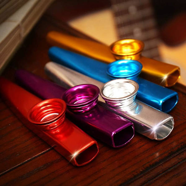 Monipakkaus Kazoo Metalli Kazoo kazoo Instrumentti Gazoo Musiikki-instrumentit Lapsille Lahja Instrumentaalinen Säestys