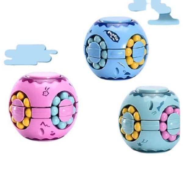 Fidget-leketøy puslespill ball Pop It Cube blå