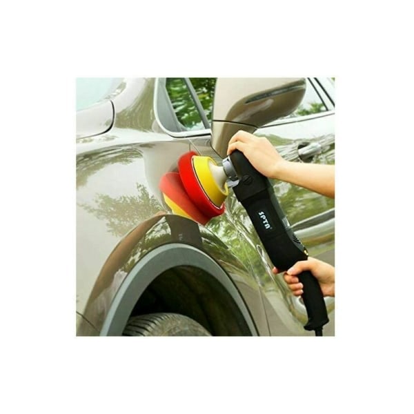 Poleringspuder, 5 poleringssvampe 150 mm sæt Polerkuddar / med RO/DA polermaskine Dual Action Polering