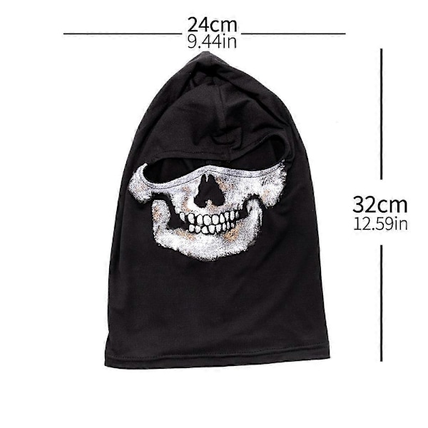 COD: MW2 Ghost Skull Balaclava Ghost Simon Riley Ansigtsmaske Spil Cosplay Maske Beskyttelse Skull Mønster Balaclava Maske