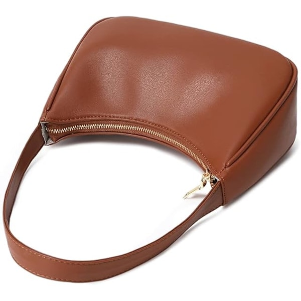 Olkalaukut naisille, käsilaukku Mini Clutch -laukku vetoketjulla brown