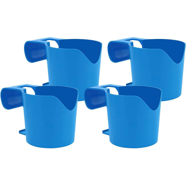 4x Poolside Cup Holders för ovanjordiska pooler Multipurpose Pool Storage Clip on Pool Cup Holder för SPA Uppblåsbar badtunna Drycker