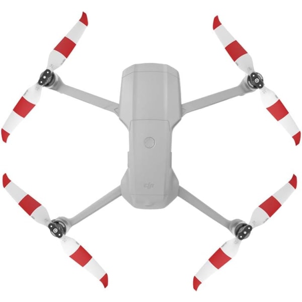 Air 2S Propeller Lavt-Støj Propeller Sammenklappelig 7238F Propeller til DJI Mavic Air 2/Air 2S Drone Tilbehør (Rød Hvid 4 Stykker)