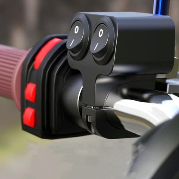 Universal 12V Motorcykel Styre Dubbelkontrollbrytare För Strålkastare Indikator Double Switch 2 Wire