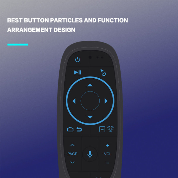 G10s Pro Voice Remote Air-Mouse Remote, 2.4G langaton kaukosäädin 6-akselis gyroskoopilla ja IR-oppimisella