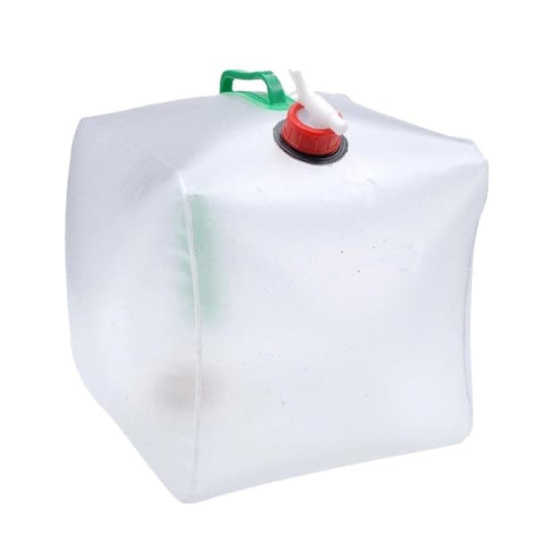 TG Vannkanne med kran, sammenleggbar - 20 L Transparent
