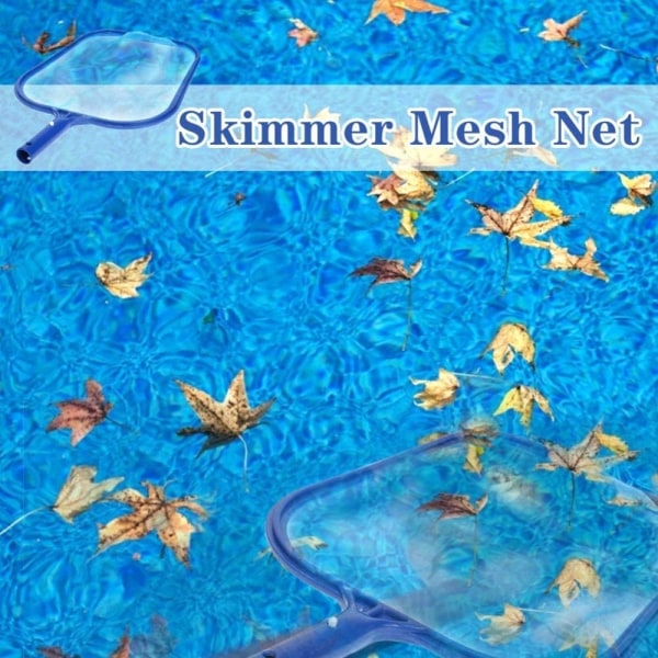 Pool Skimmer Net - Pole Leaf Skimmer Mesh Haravaverkko uima-altaiden, kylpytynnyrien pinnan puhdistamiseen, roskien ja lehtien nopeaan puhdistukseen