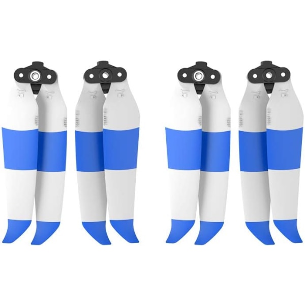 Air 2S Propeller Lavt Støj Propeller Sammenklappelig 7238F Propeller til DJI Mavic Air 2/Air 2S Drone Tilbehør (Blå Hvid 4stk)