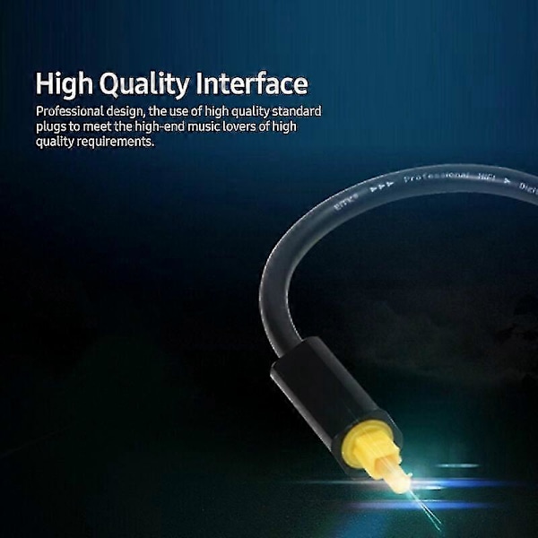 Digital Optisk Audio Splitter Adapter - Sort (1 til 2)