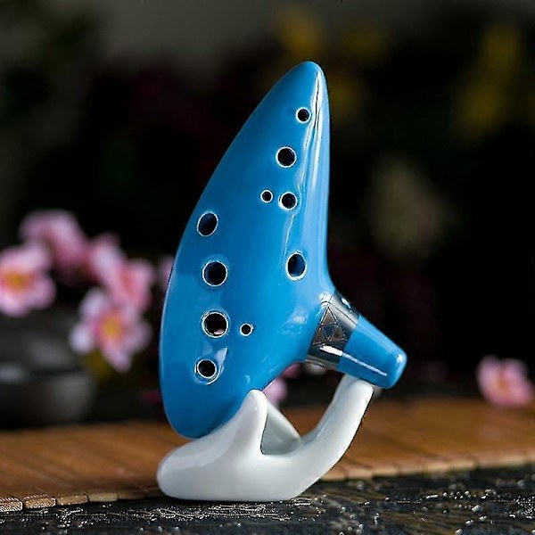 Ocarina Keramisk Alto Legend of Zelda Fløjte Instrument Blue