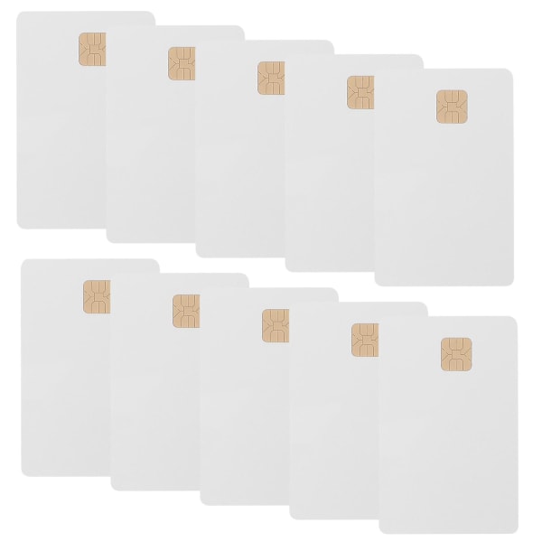 10 stk Hvitt Kort Med Chip Hotellnøkkelkort Blank Intelligent Card-tilbehør