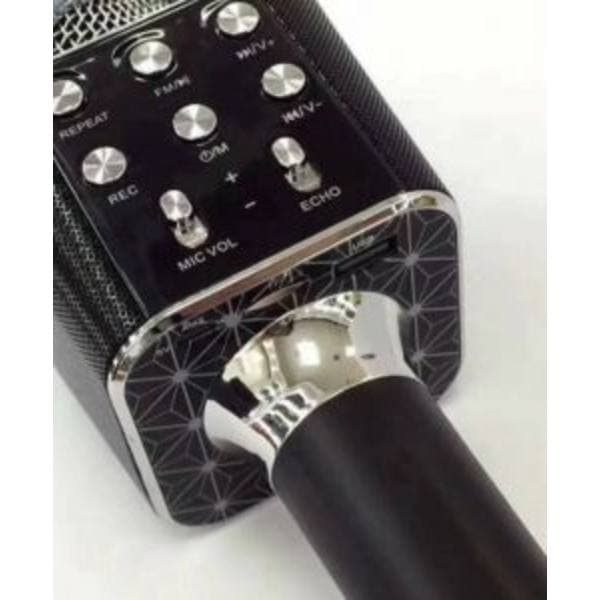 LAGERSALG KTV bluetooth mikrofon karaoke indbyggede højttalere WS1688 original guld