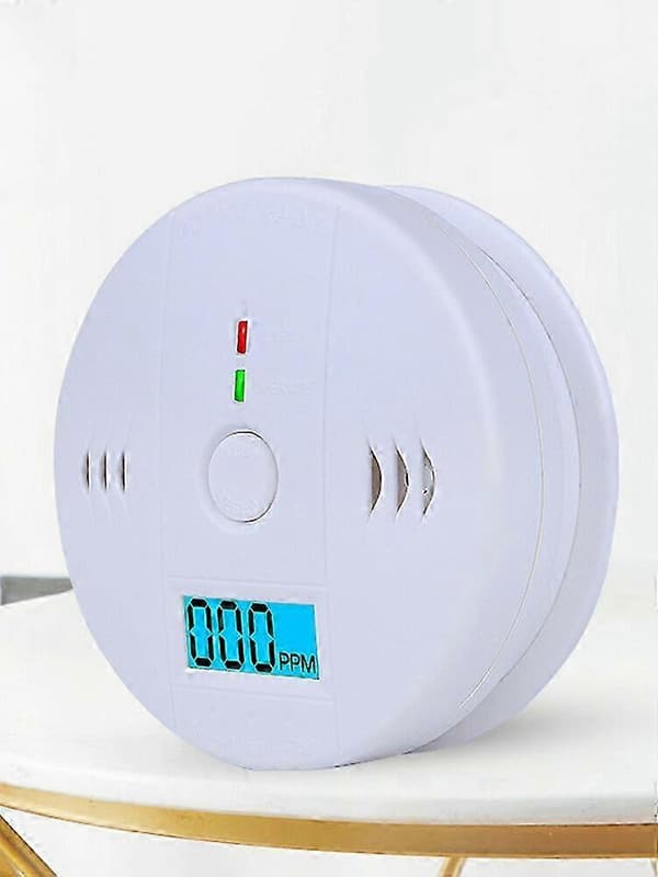 1/2-PAK Røgalarm og kuliltealarm med LCD-display, 100% ny 2