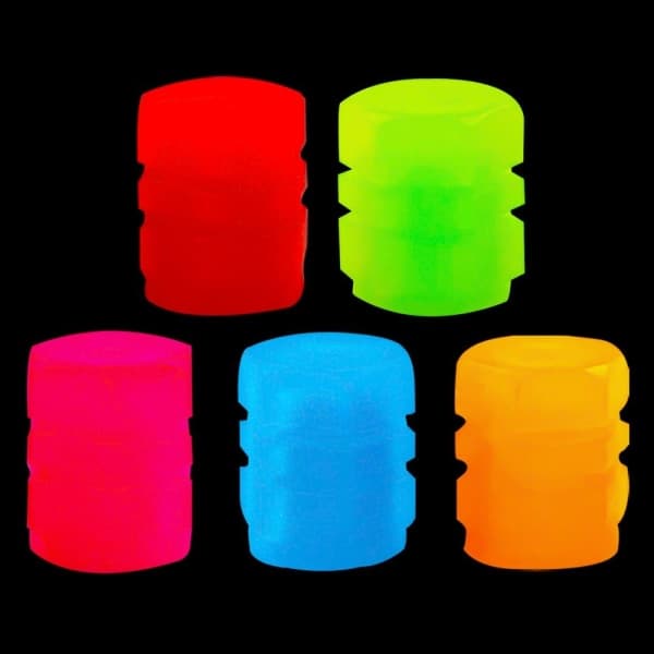 40 rengasventtiilin suojusta yellow